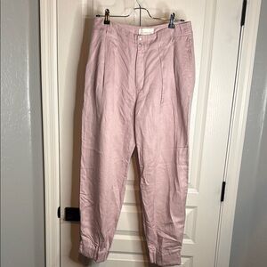 Anthropologie Pink Track Pants